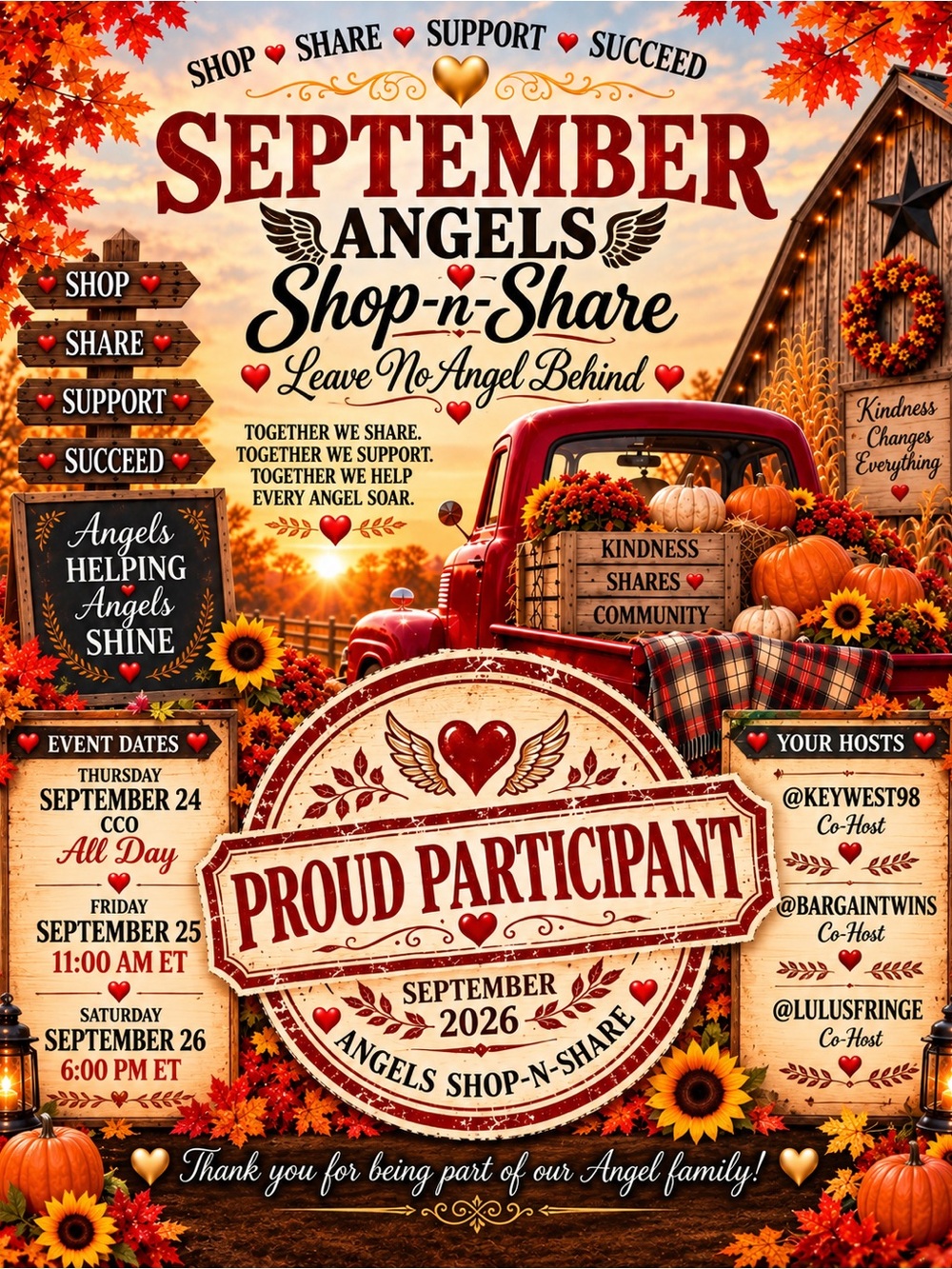 😇 PROUD HOST / PARTICIPANT 9/24~26